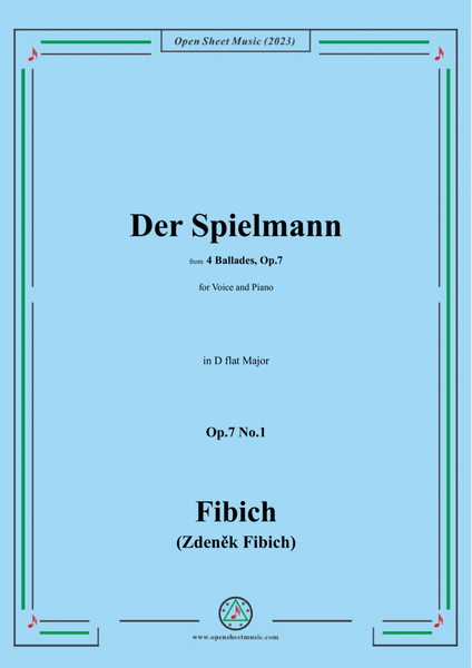 Fibich-Der Spielmann,in D flat Major
