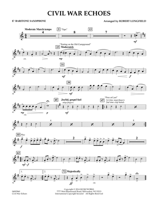 Civil War Echoes - Eb Baritone Saxophone