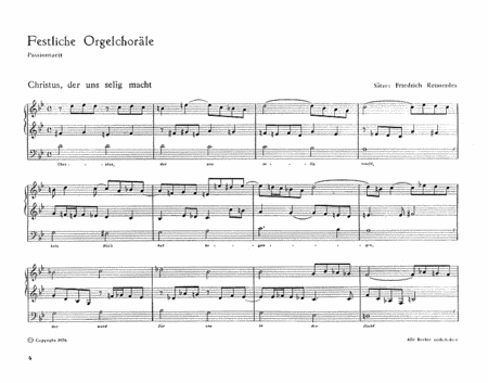 Reimerdes: Festliche Orgelchorale zur Passionszeit