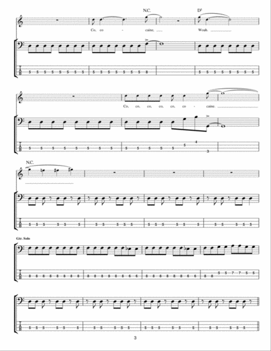 Feel Good Hit Of The Summer Guitar Tablature scores gallery preview page 3