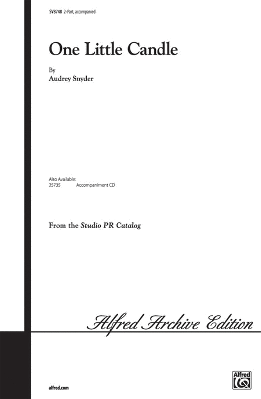 One Little Candle 2-Part scores gallery preview page 1
