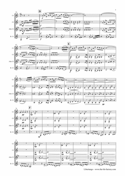 Libertango - Astor Piazolla - Tango Nuevo - Clarinet Trio