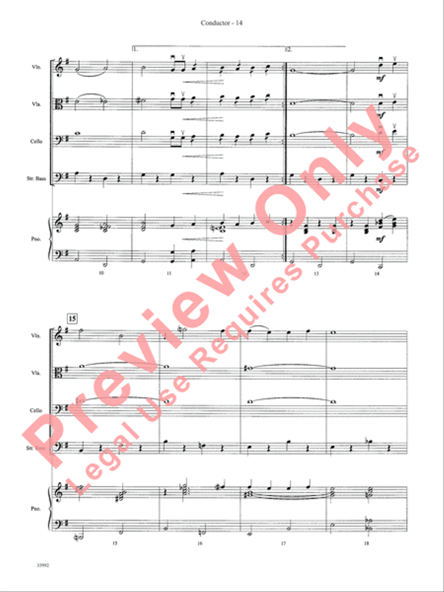 Great Themes from TV and Movies String Orchestra scores gallery preview page 15