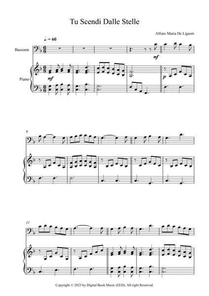 Tu Scendi Dalle Stelle - Alfons Maria De Liguori (Bassoon + Piano) image number null