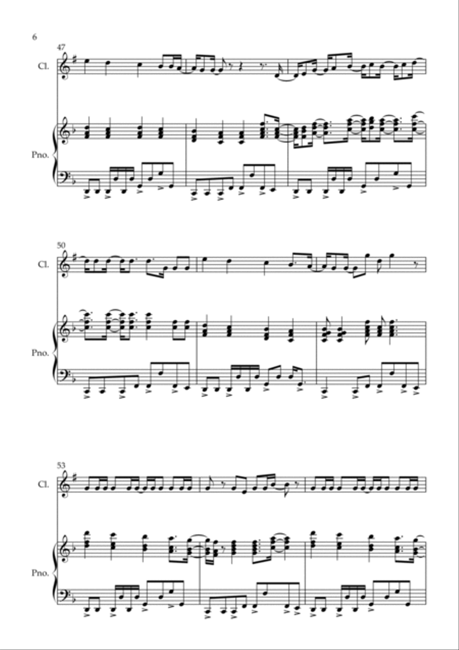 Dynamite B-Flat Clarinet scores gallery preview page 6