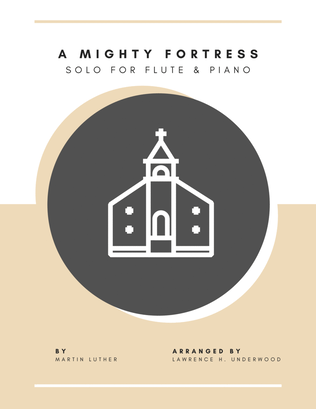 Book cover for A Mighty Fortress for Flute