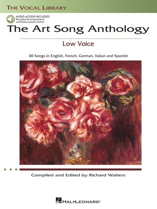 Book cover for The Art Song Anthology - Low Voice
