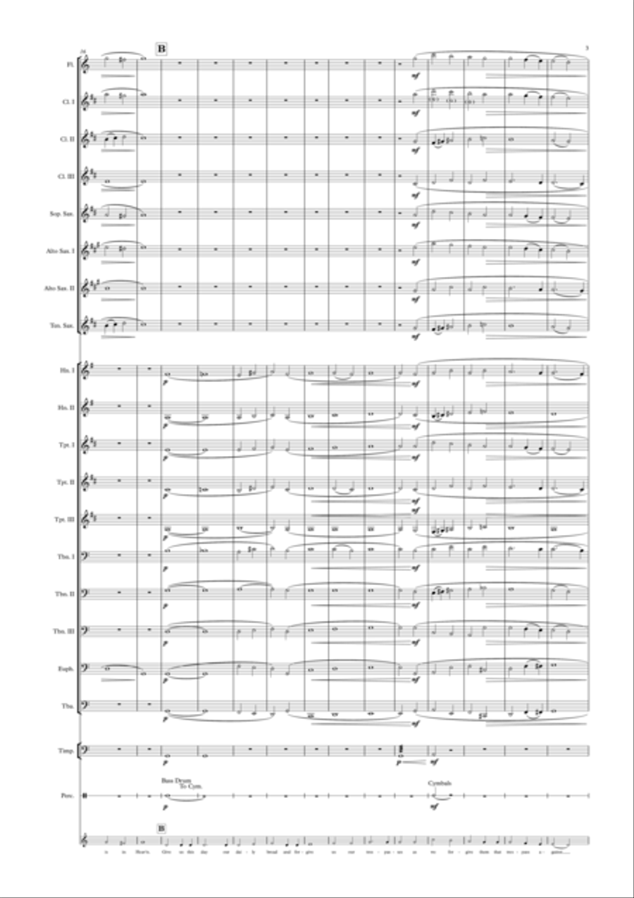 The Lord's Prayer The Lord's Prayer Concert Band scores gallery preview page 3