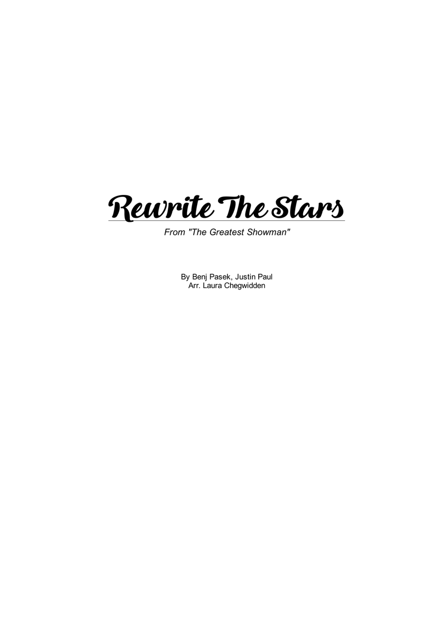 Rewrite The Stars String Quartet scores gallery preview page 1