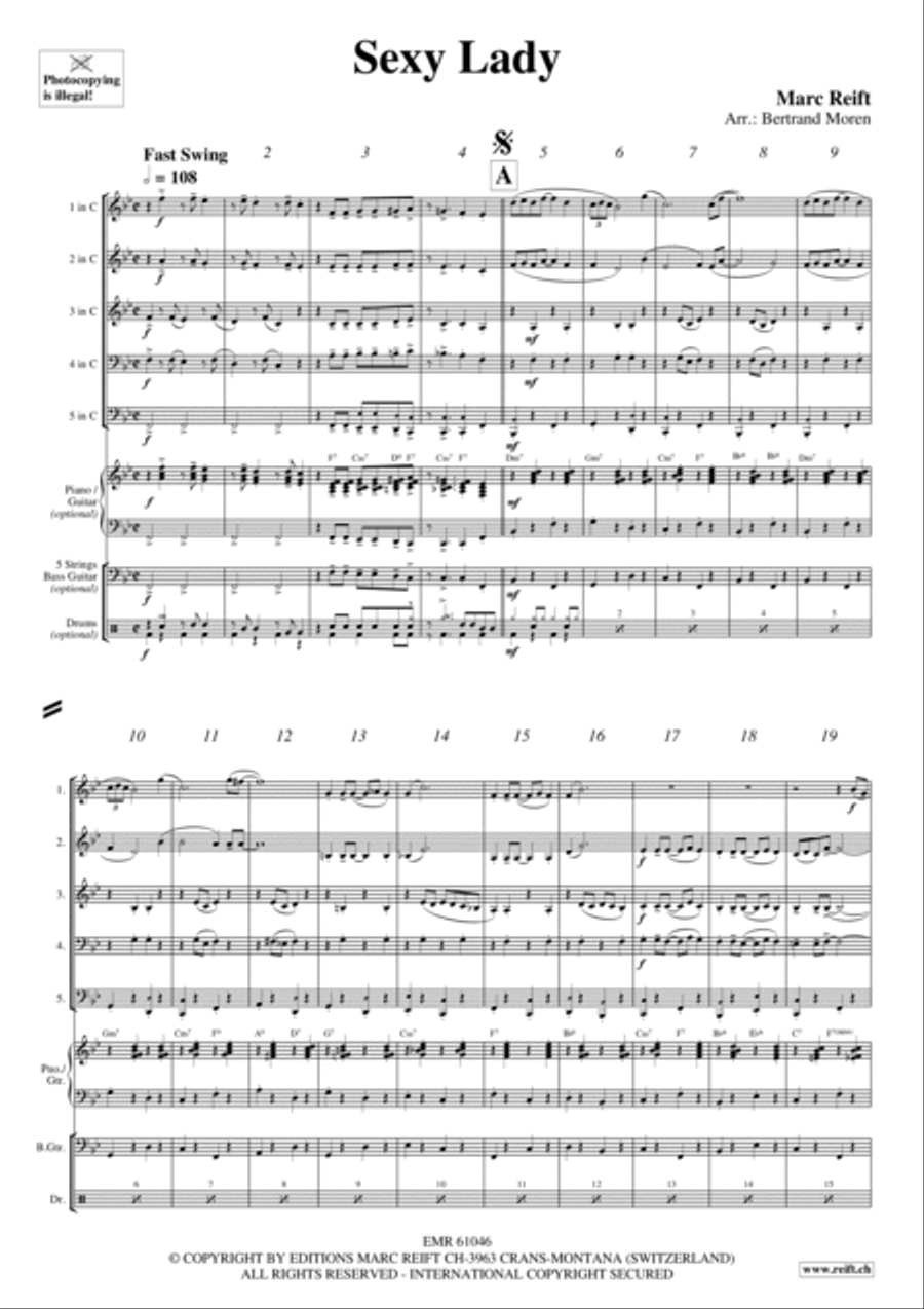 Sexy Lady Woodwind Quintet scores gallery preview page 3