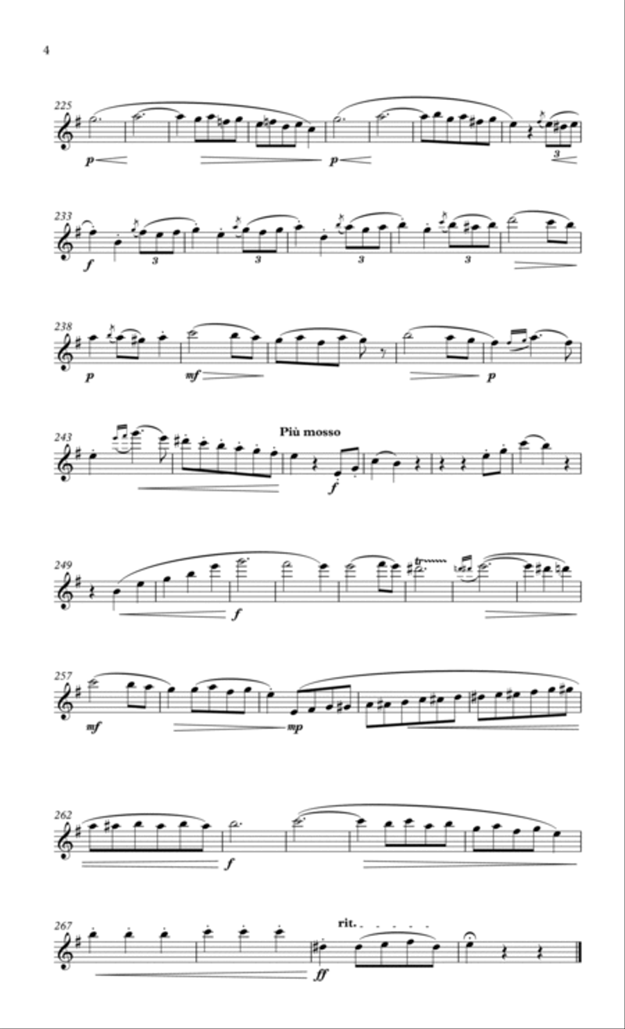 Kuhlau Scherzo for flute & piano Flute Solo scores gallery preview page 5