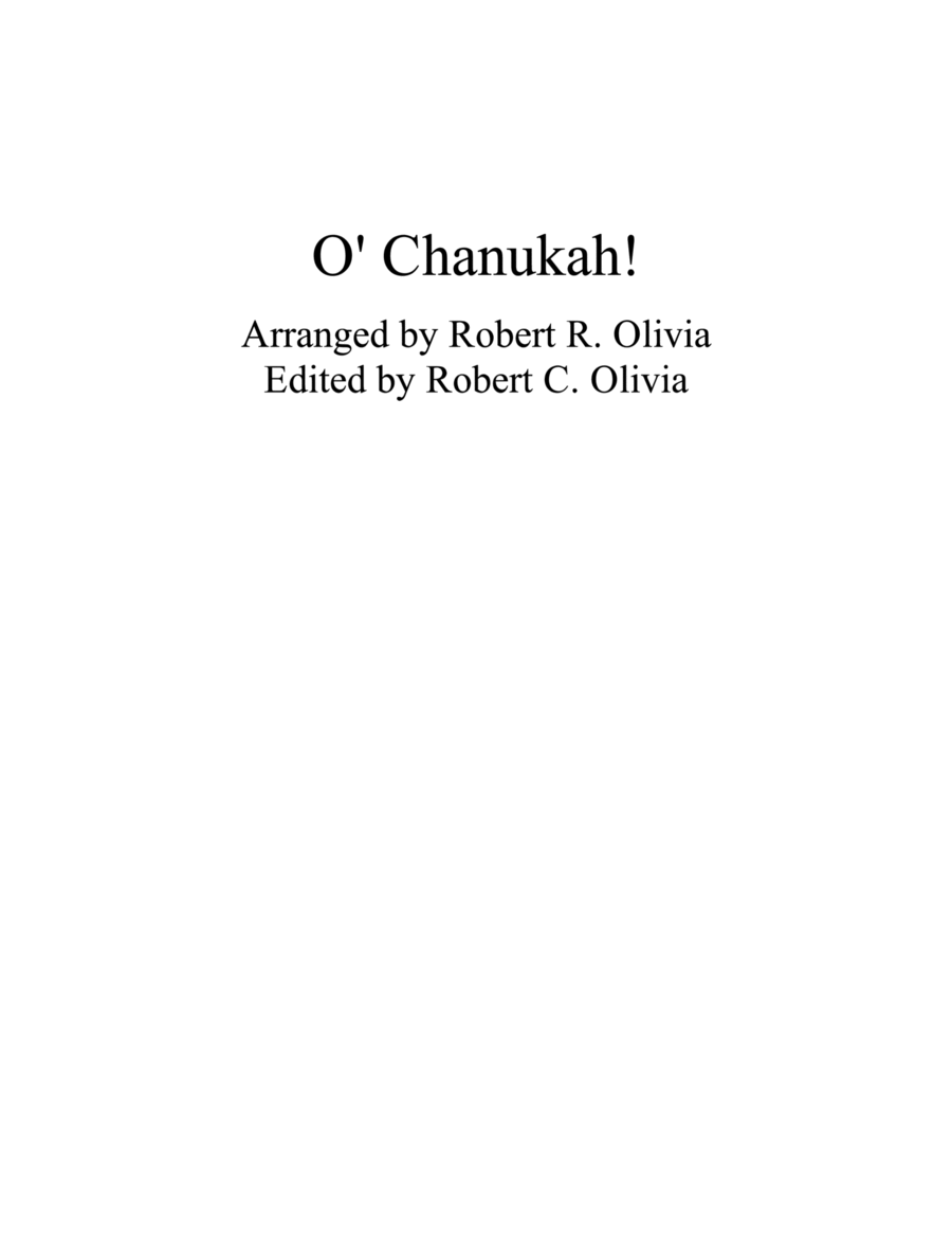 O Chanukah! [Hanukkah] for Flutes image number null