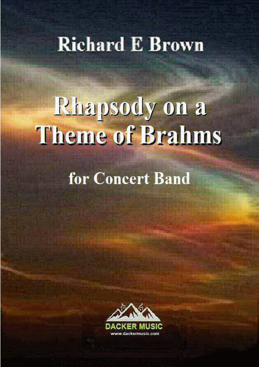 Rhapsody on a Theme of Brahms Concert Band scores gallery preview page 1