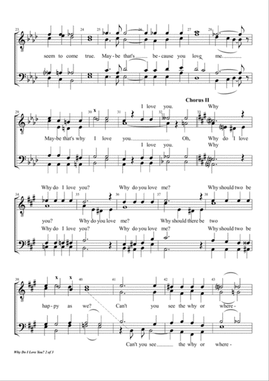 Why Do I Love You? Why Do I Love You? Small Ensemble scores gallery preview page 2