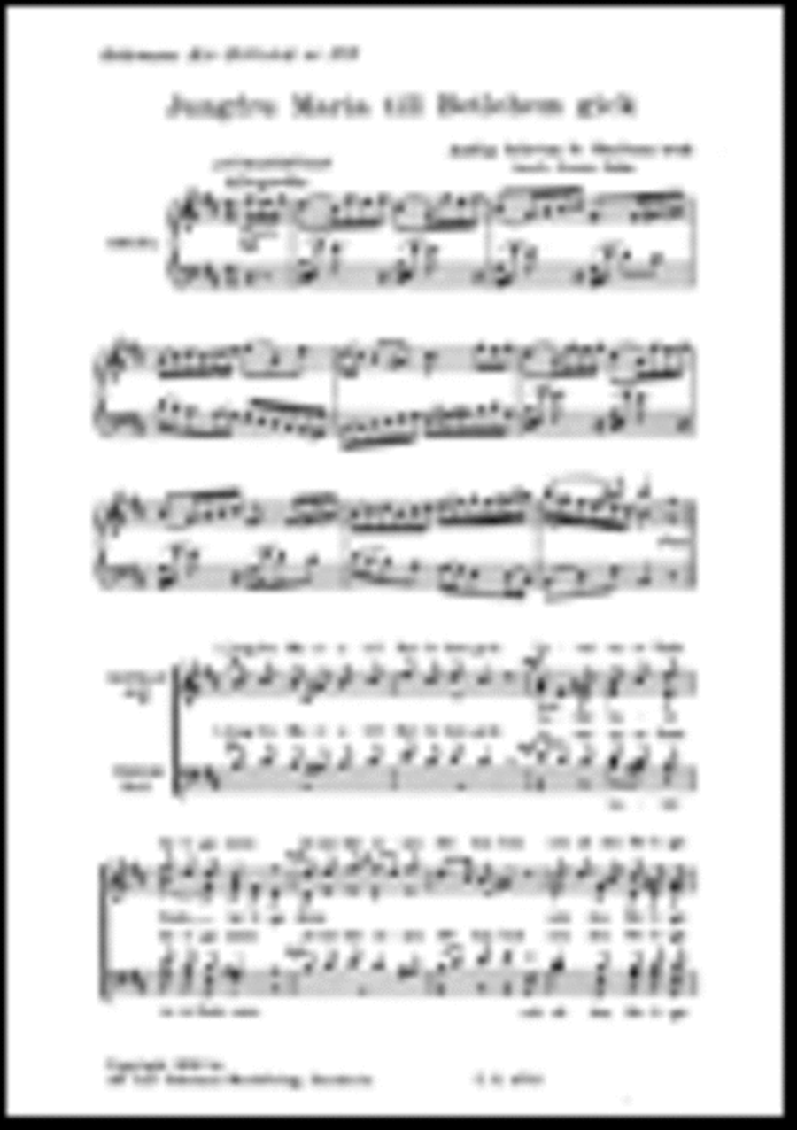 Jungfru Maria till Betlehem gick 4-Part scores gallery preview page 1