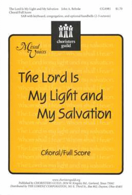 Lord Is My Light and My Salvation - Choral/Full Score