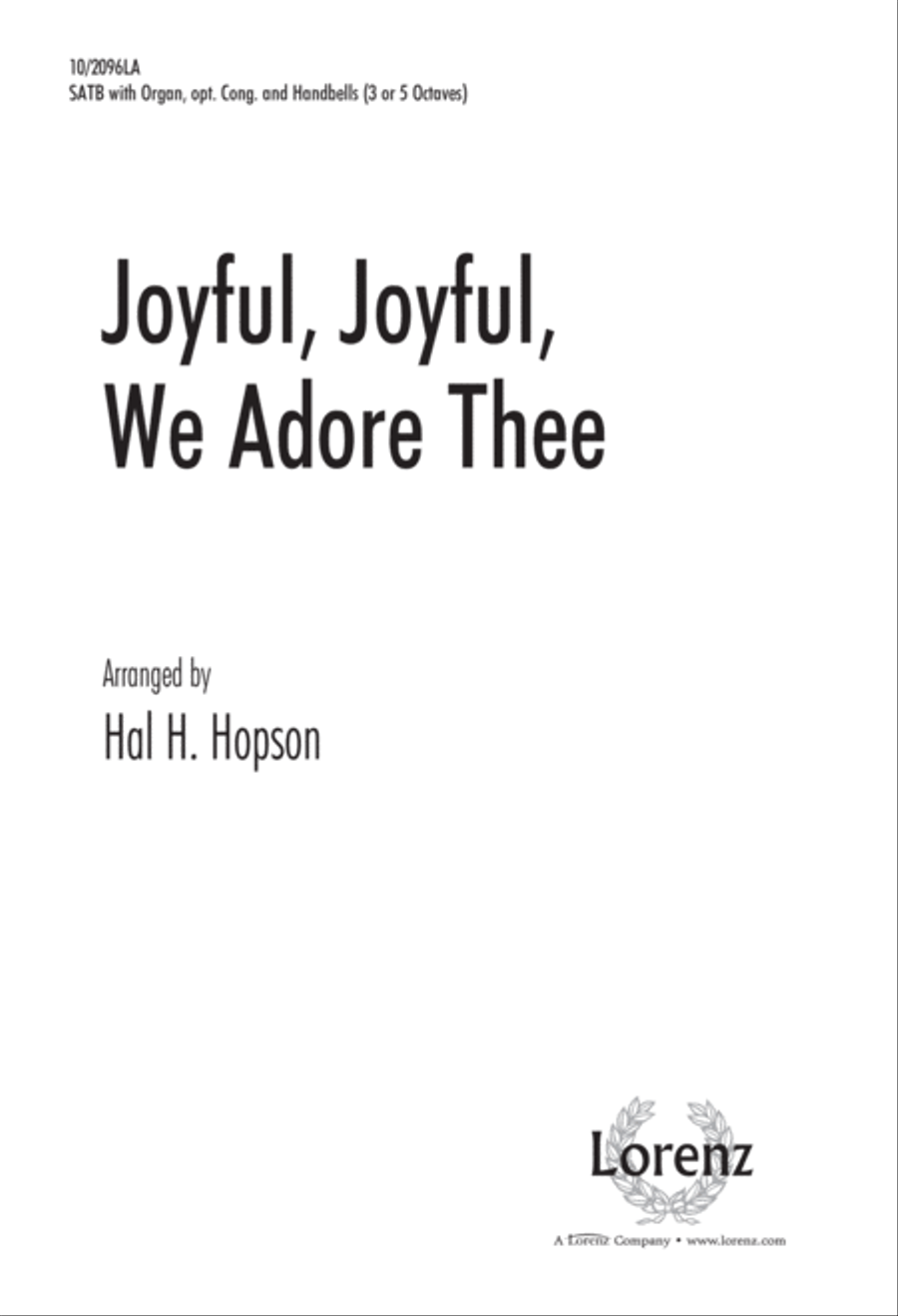 Joyful, Joyful, We Adore Thee 4-Part scores gallery preview page 1