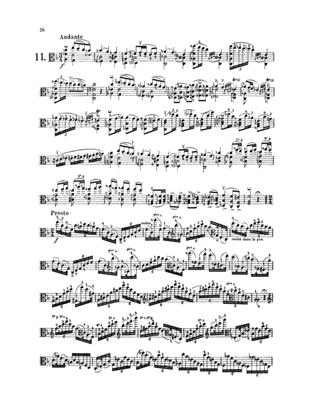 Paganini: Twenty-four Caprices, Op. 1 No. 11 (Transcribed for Viola Solo)