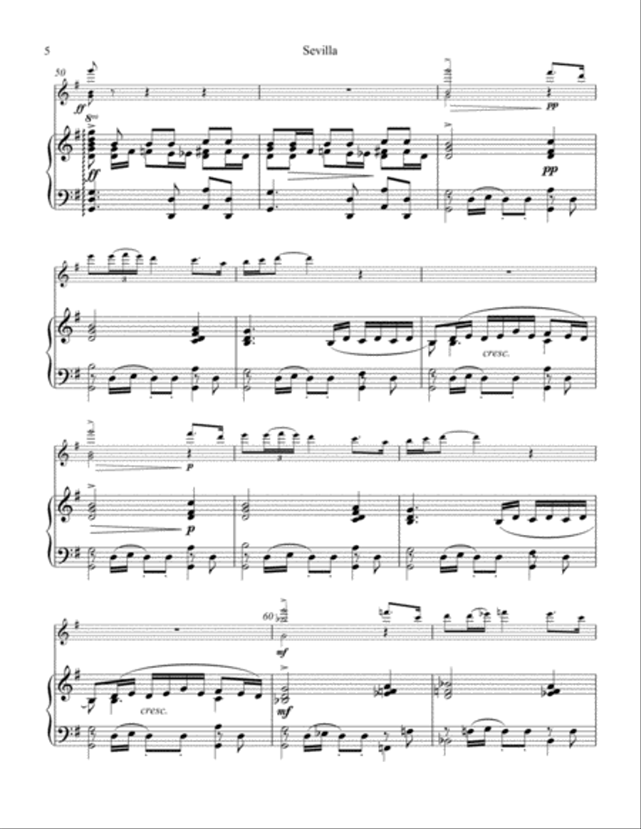Sevilla Op. 47 No. 3 for guitar and piano Sevilla Op. 47 No. 3 for guitar and piano Acoustic Guitar scores gallery preview page 6
