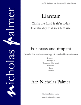 Llanfair - for brass, timpani, soprano descant