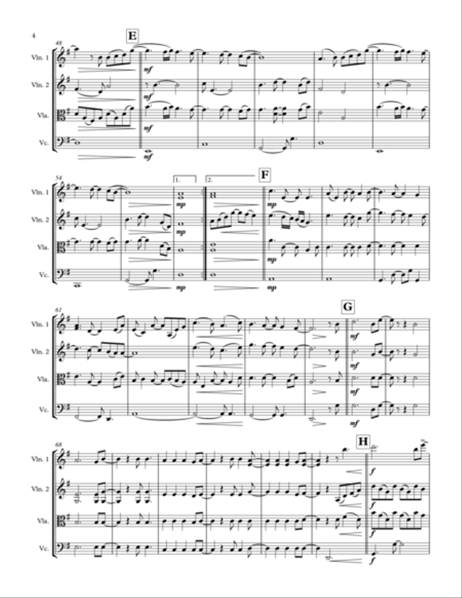 All Of Me String Quartet scores gallery preview page 4