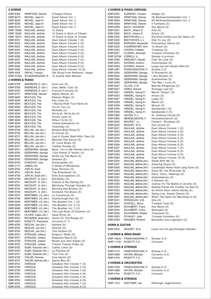 Cousins Horn scores gallery preview page 7