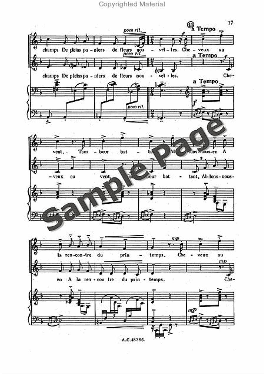 Bernier R Sortileges Ingenus (ep) Women's Choir scores gallery preview page 18