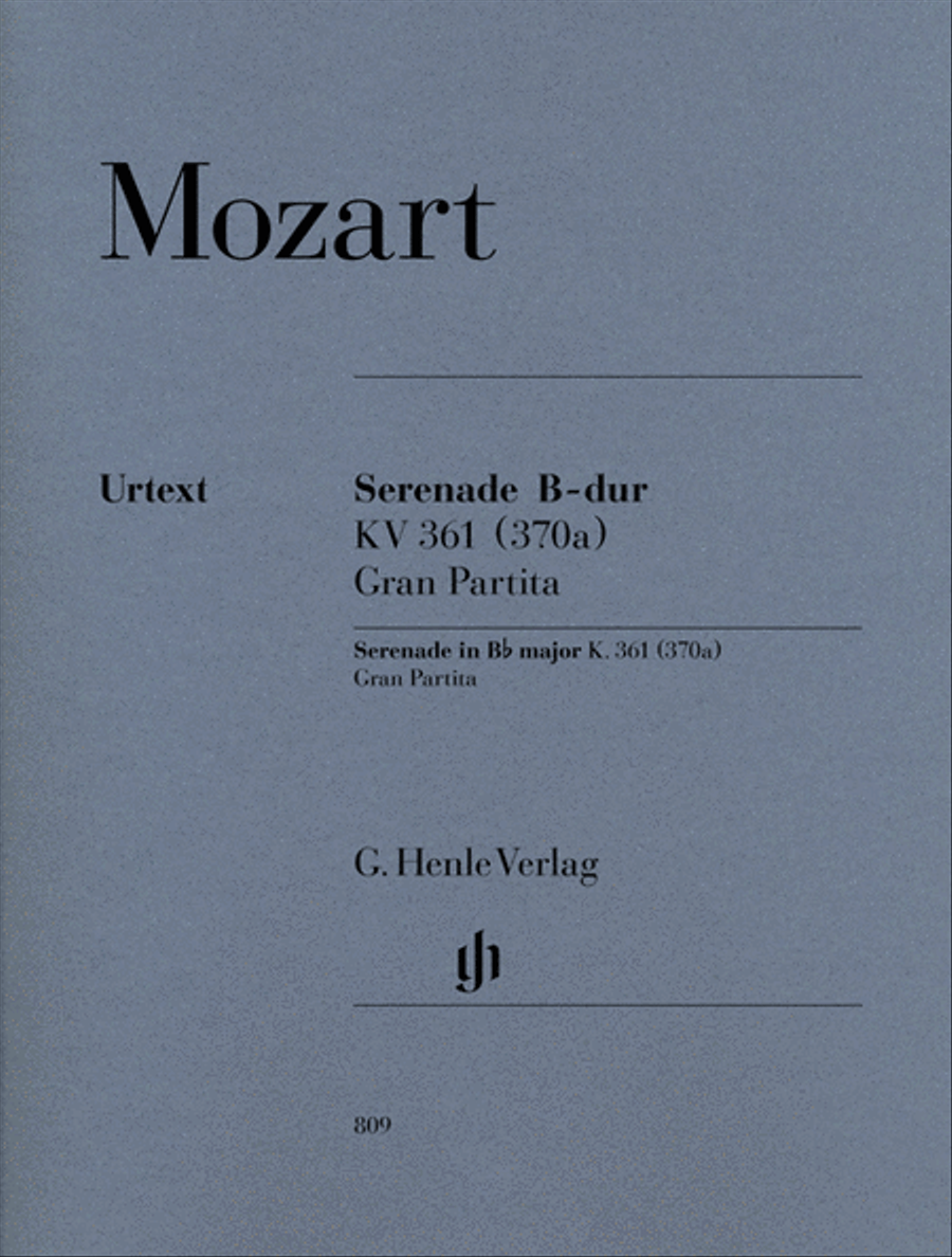 Serenade Gran Partita Bb Major KV 361 (370a)