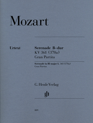 Book cover for Serenade Gran Partita Bb Major KV 361 (370a)