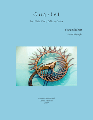 Book cover for Schubert Quartet for Flute, Guitar, Viola & Cello