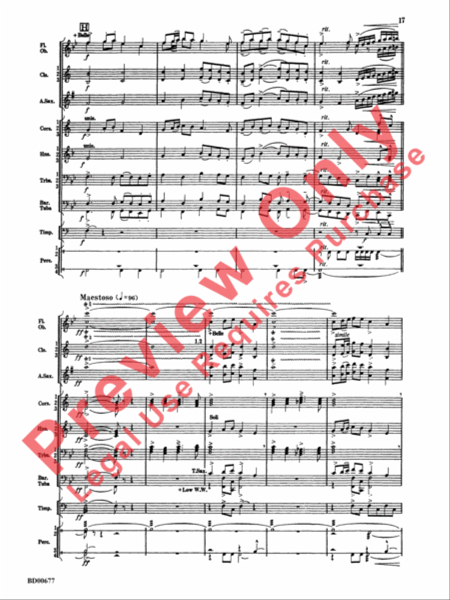 Brookshire Suite Brookshire Suite Concert Band scores gallery preview page 18