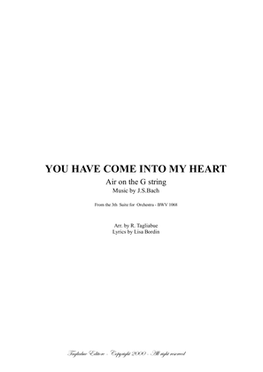 Book cover for Psalm 139 - YOU HAVE COME INTO MY HEART - Arr. for Mezzosoprano/Tenor and Organ on "AIR ON THE G STR