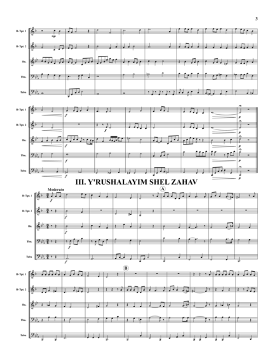 Wedding Set Wedding Set Brass Quintet scores gallery preview page 3