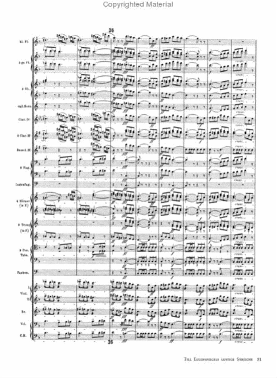 Tone Poems in Full Score, Series II -- Till Eulenspiegels Lustige Streiche, also Sprach Zarathustra and Ein Heldenleben Full Orchestra scores gallery preview page 4