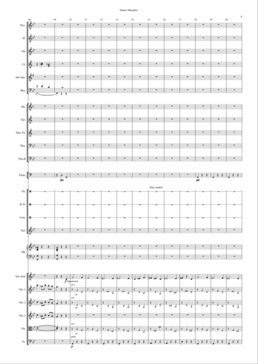 Danse Macabre Danse Macabre Full Orchestra scores gallery preview page 5