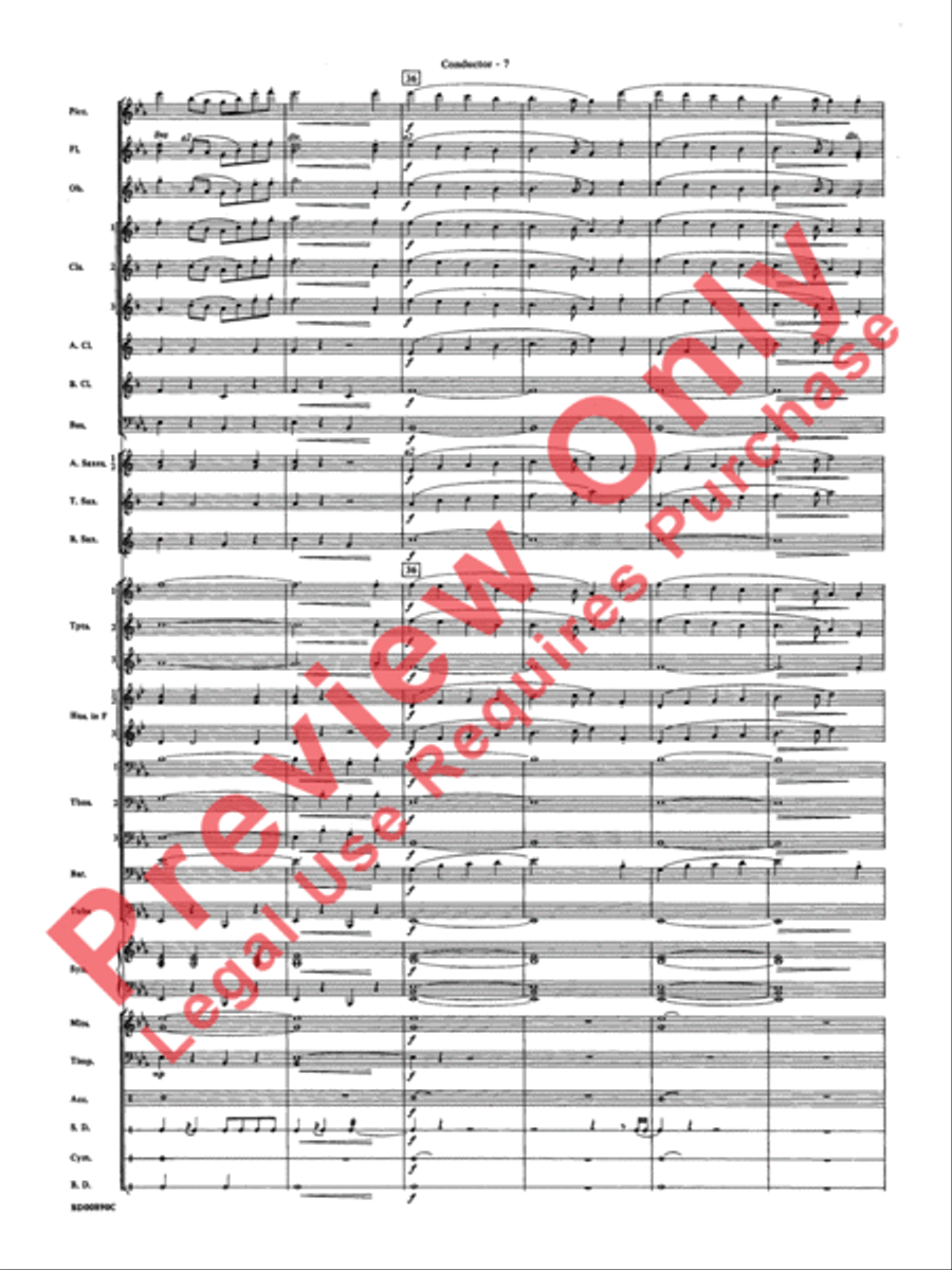 Holiday Emblem Concert Band scores gallery preview page 10