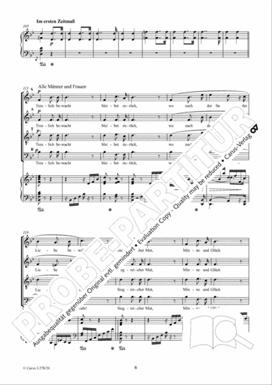 Treulich gefuhrt ziehet dahin SATTB scores gallery preview page 7
