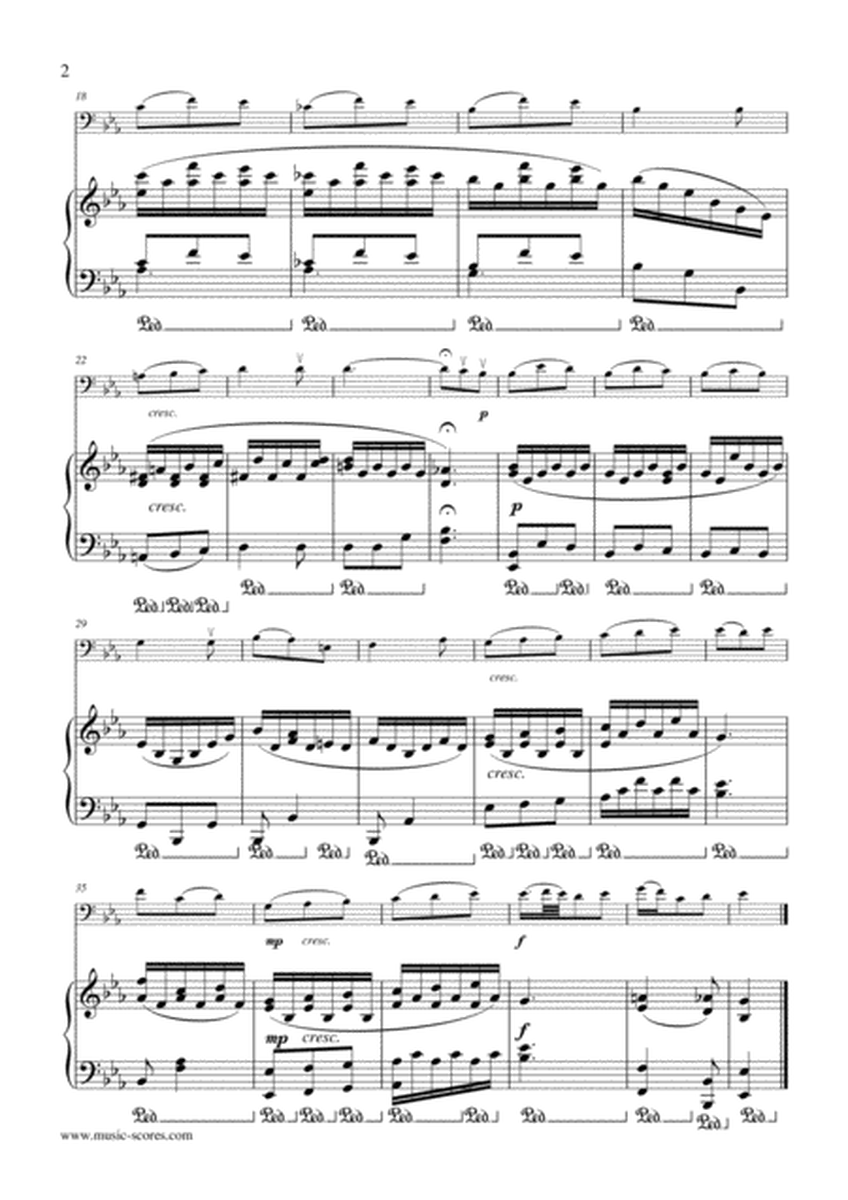 Marble Halls, from "The Bohemian Girl" - Cello & Piano image number null