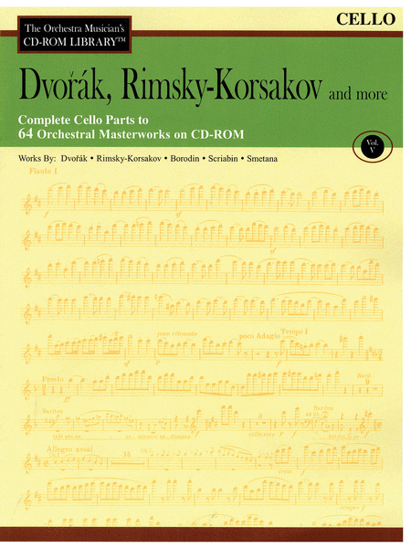 Dvorak, Rimsky-Korsakov and More - Volume V (Cello)