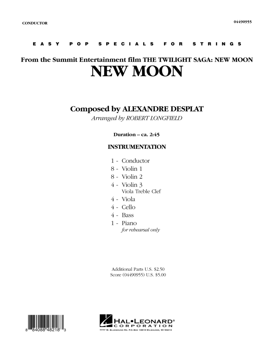 New Moon (The Meadow) - Conductor Score (Full Score) Conductor Score scores gallery preview page 1