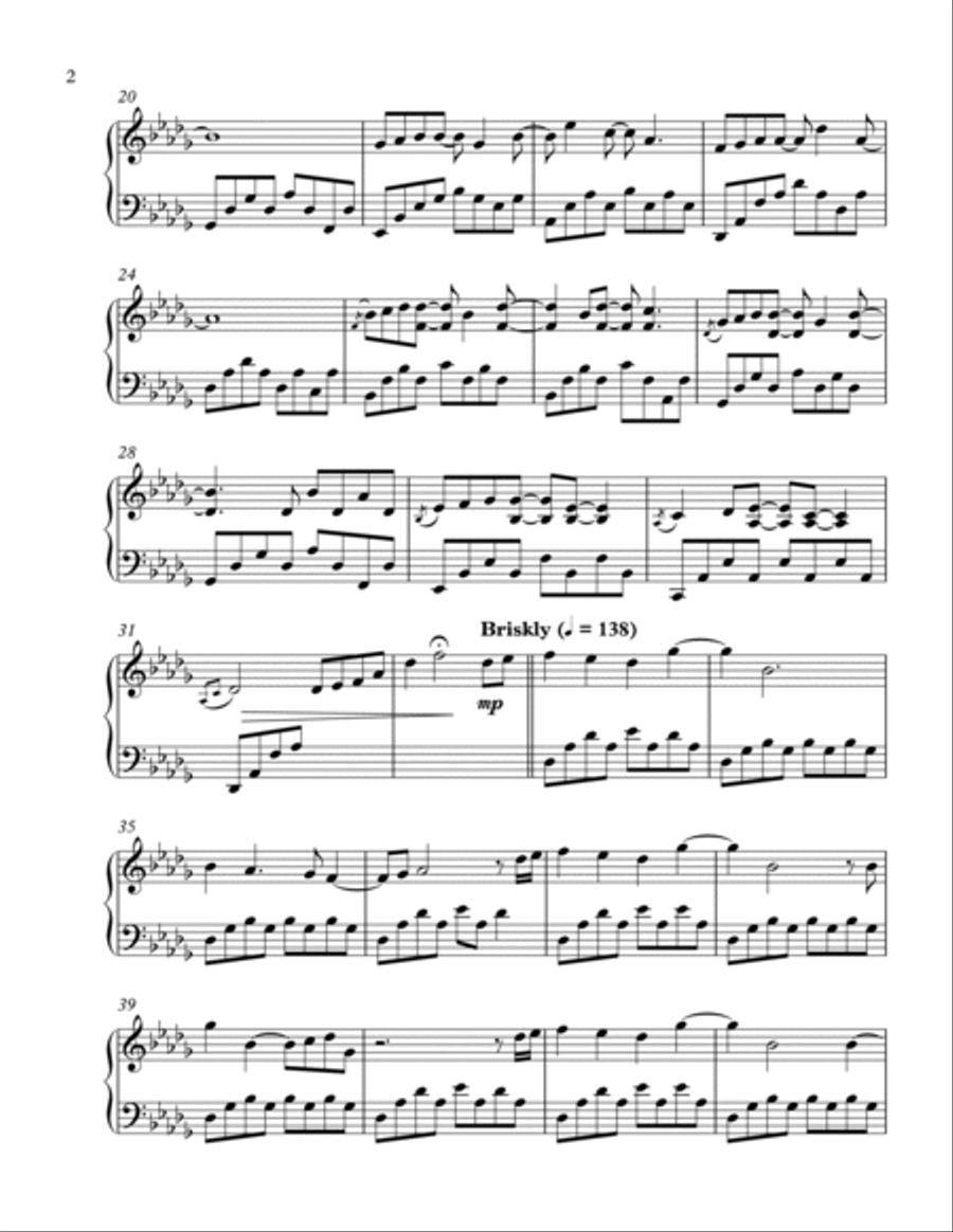 Forrest Gump - Main Title (feather Theme) Piano Solo scores gallery preview page 2