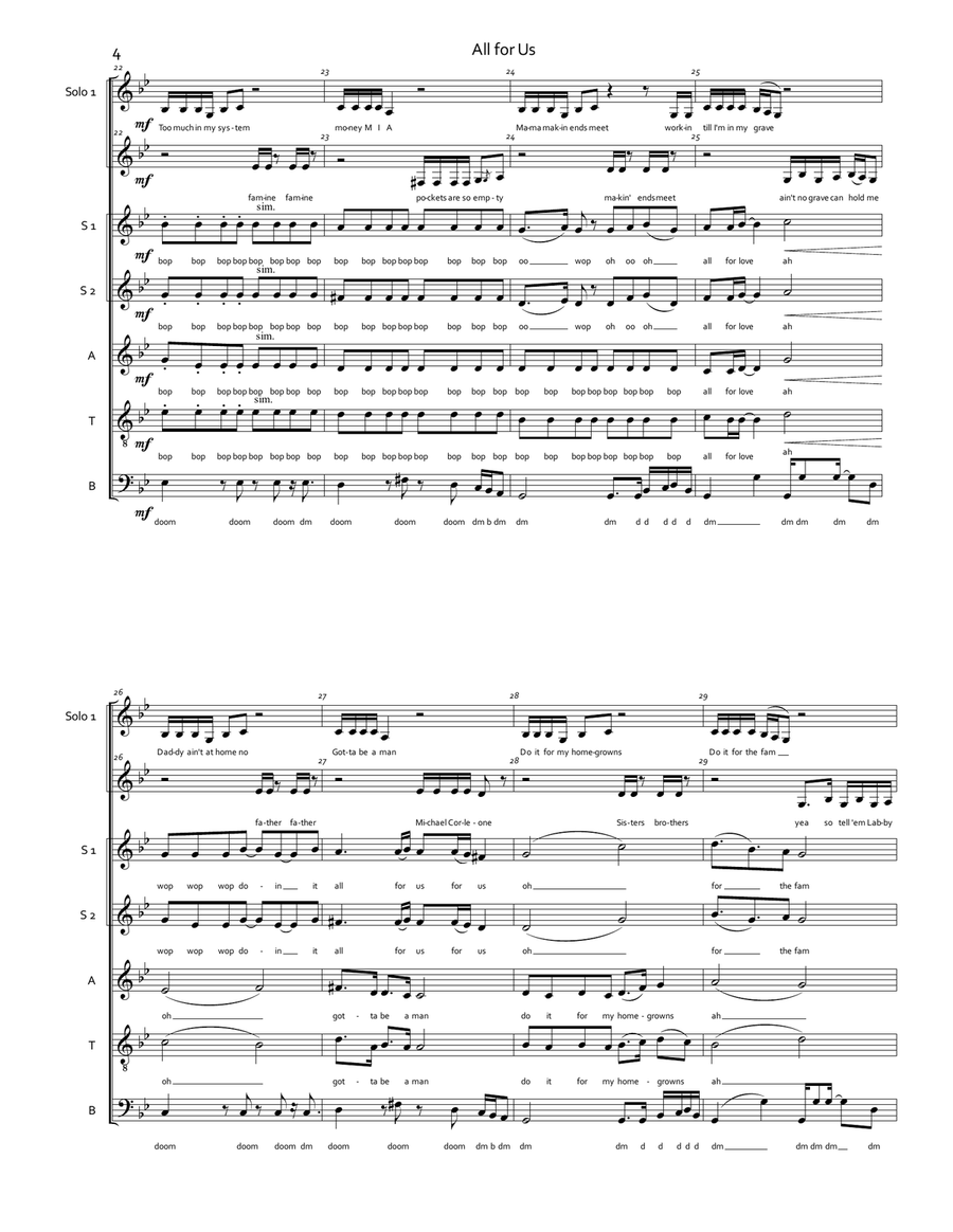 All For Us Divisi scores gallery preview page 4