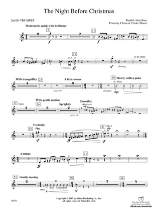 The Night Before Christmas: 2nd B-flat Trumpet