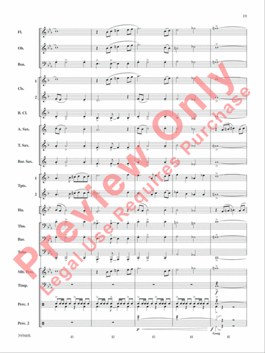 Pyramid of the Sun Pyramid of the Sun Concert Band scores gallery preview page 19