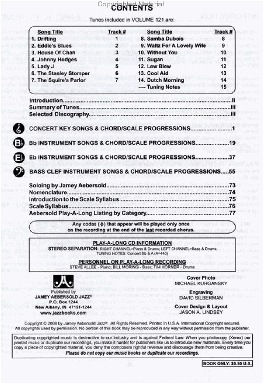 Volume 121 - Phil Woods Volume 121 - Phil Woods Alto Saxophone scores gallery preview page 2