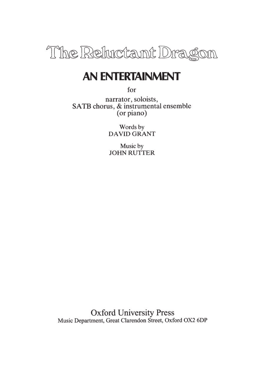 The Reluctant Dragon The Reluctant Dragon 4-Part scores gallery preview page 1