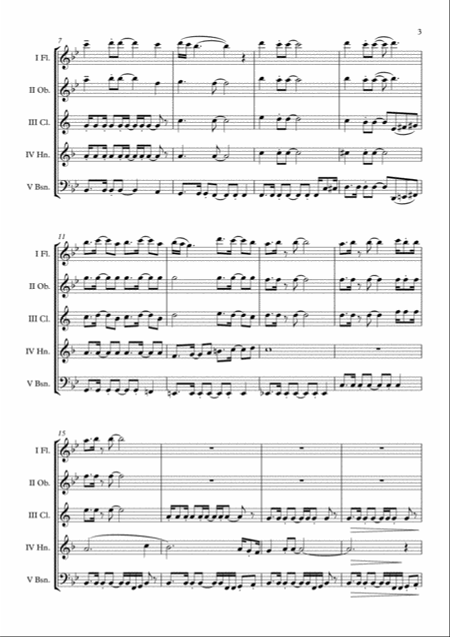 Overture/prologue Overture/prologue Woodwind Quintet scores gallery preview page 4