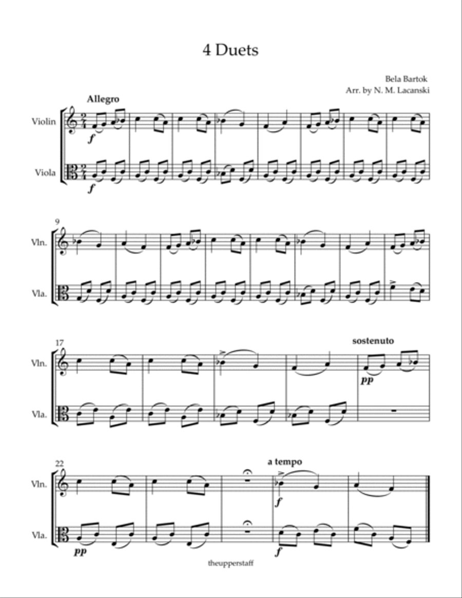 4 Duets All the Girls Will Marry Wedding Song Rondo The Fallen Soldier String Duet scores gallery preview page 2