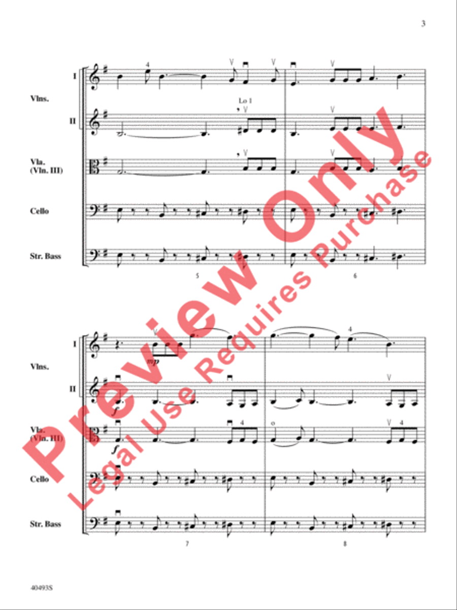 Christmas Toys on Parade String Orchestra scores gallery preview page 4