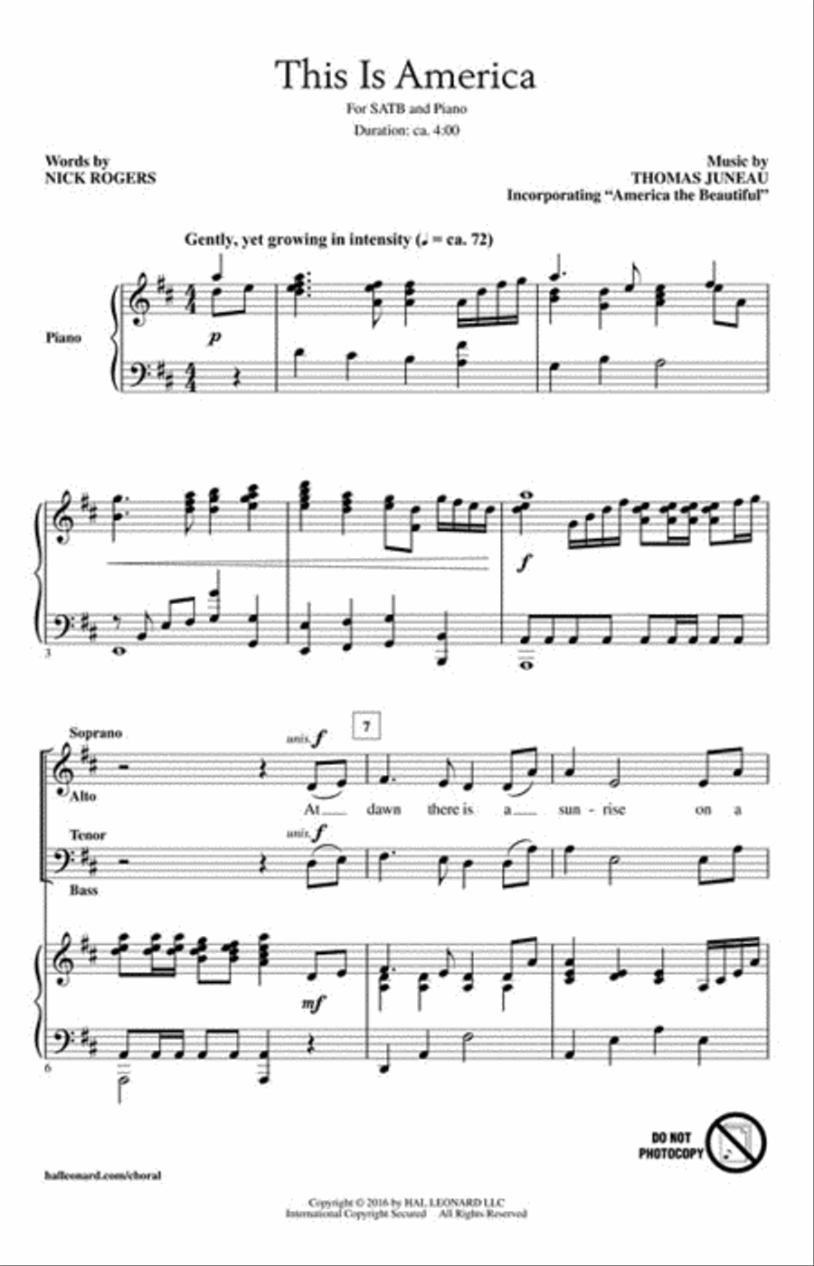 This Is America 4-Part scores gallery preview page 2